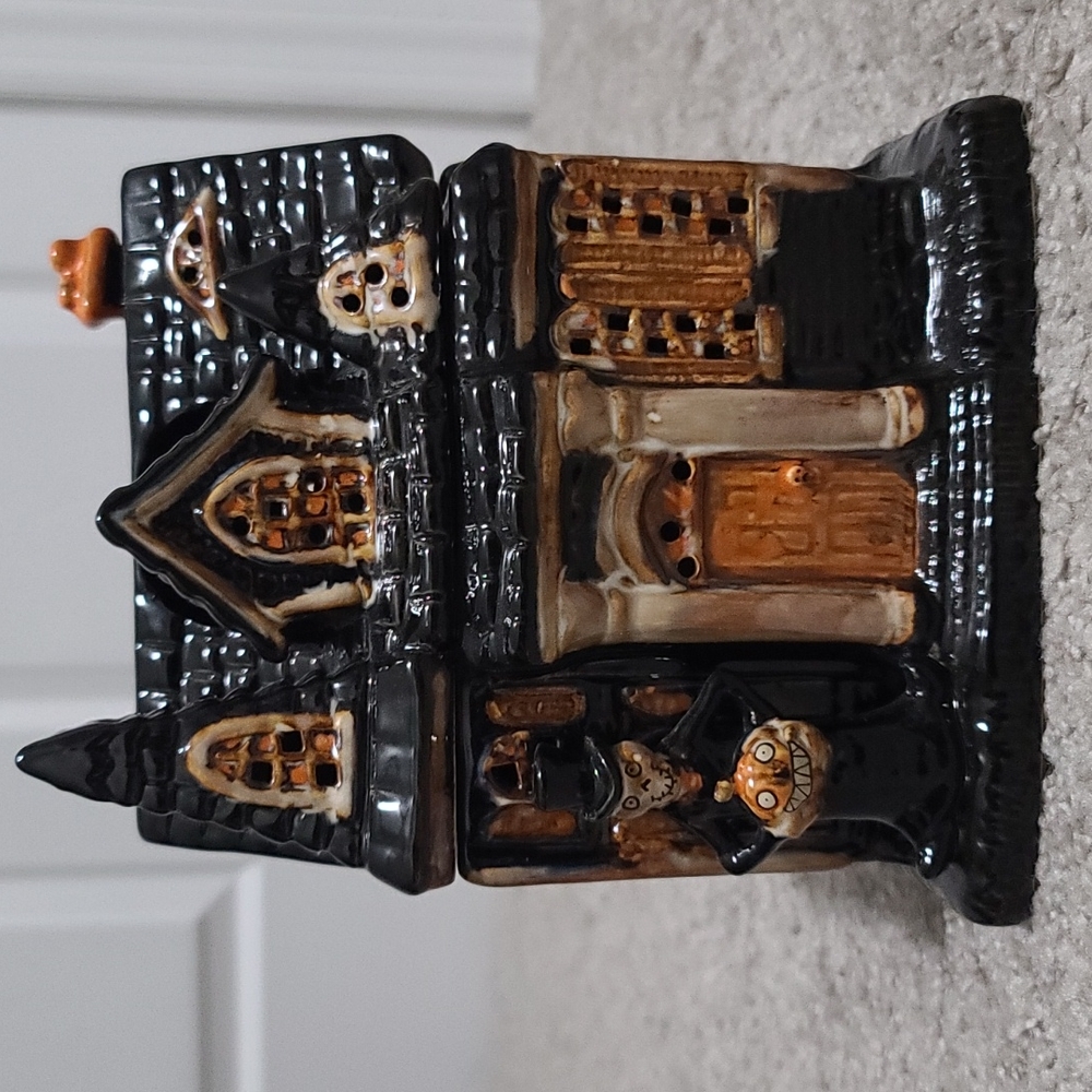 Rare New Yankee Candle Boney Bunch 2010 Haunted Mansion Candle Jar Holder